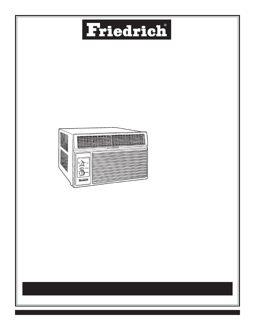 Friedrich Room Air Conditioner User Manual Lgmk01086